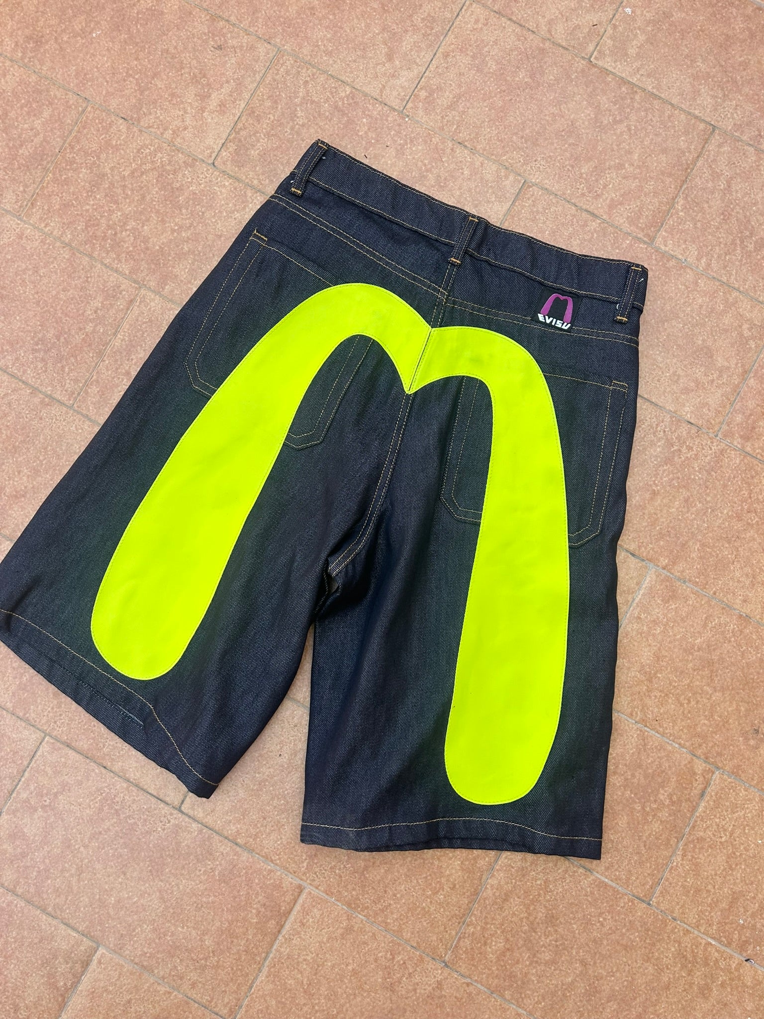 Shorts Evisu Retro Giallo