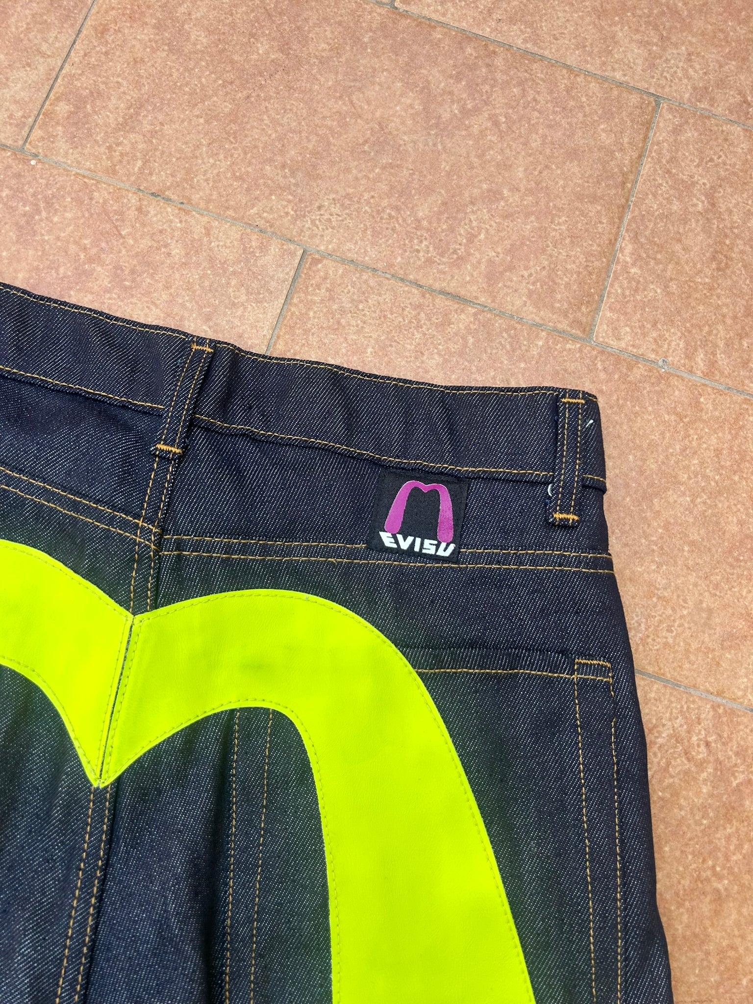 Shorts Evisu Retro Giallo